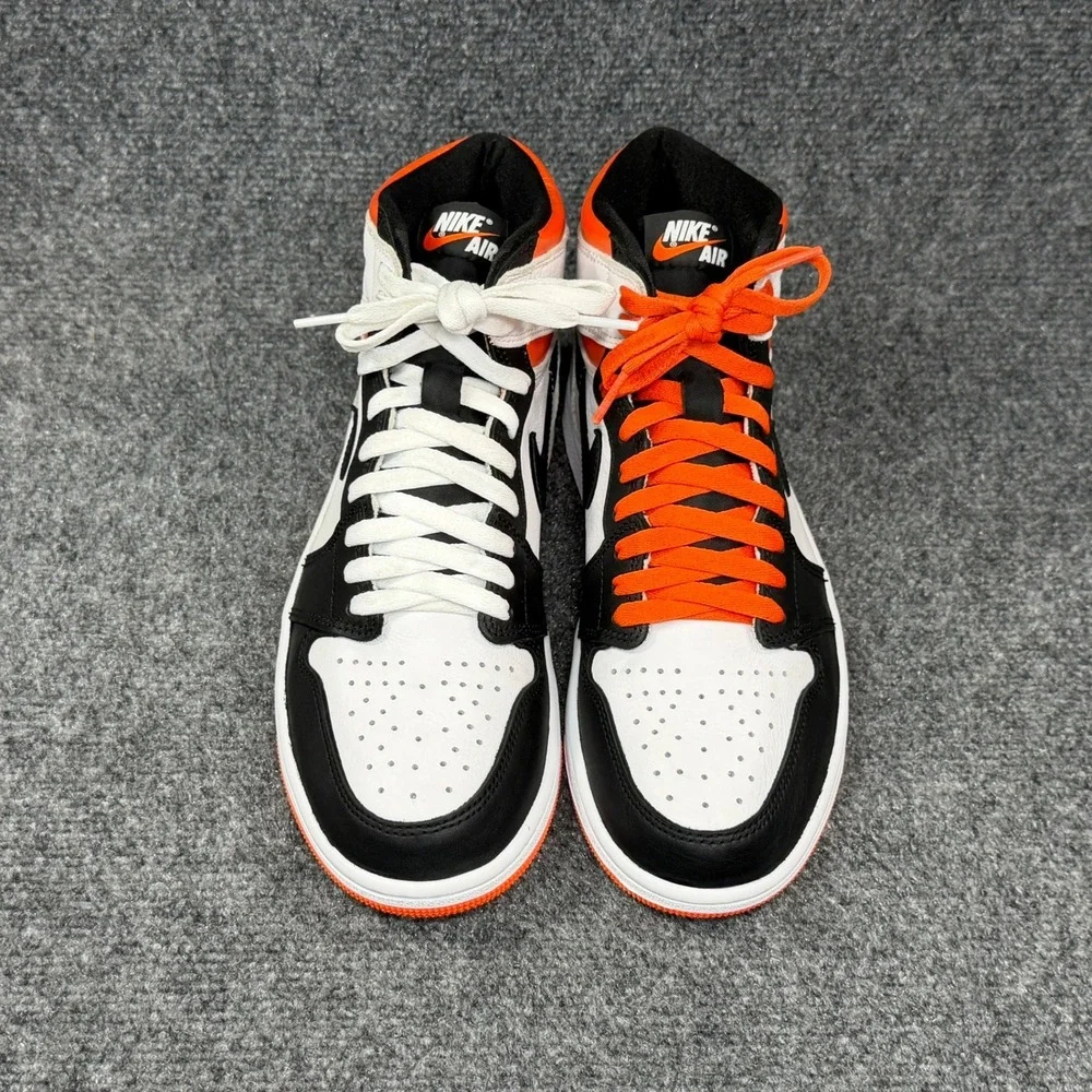 Jordan 1 Retro High OG Shoes Men's 8‎ Electro Orange Retro Athletic Sneakers